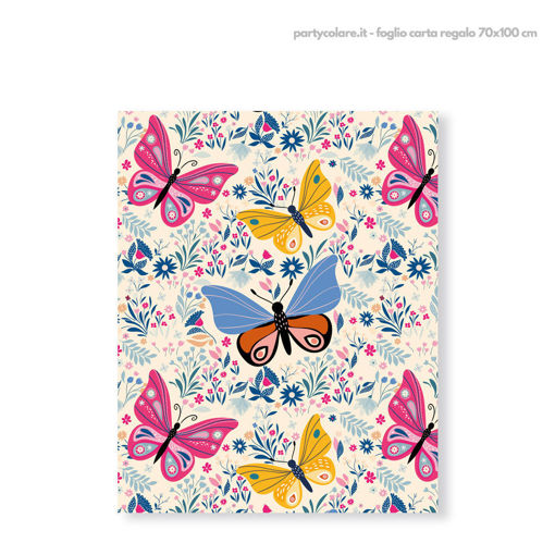 Carta Regalo 70x100 cm Farfalle