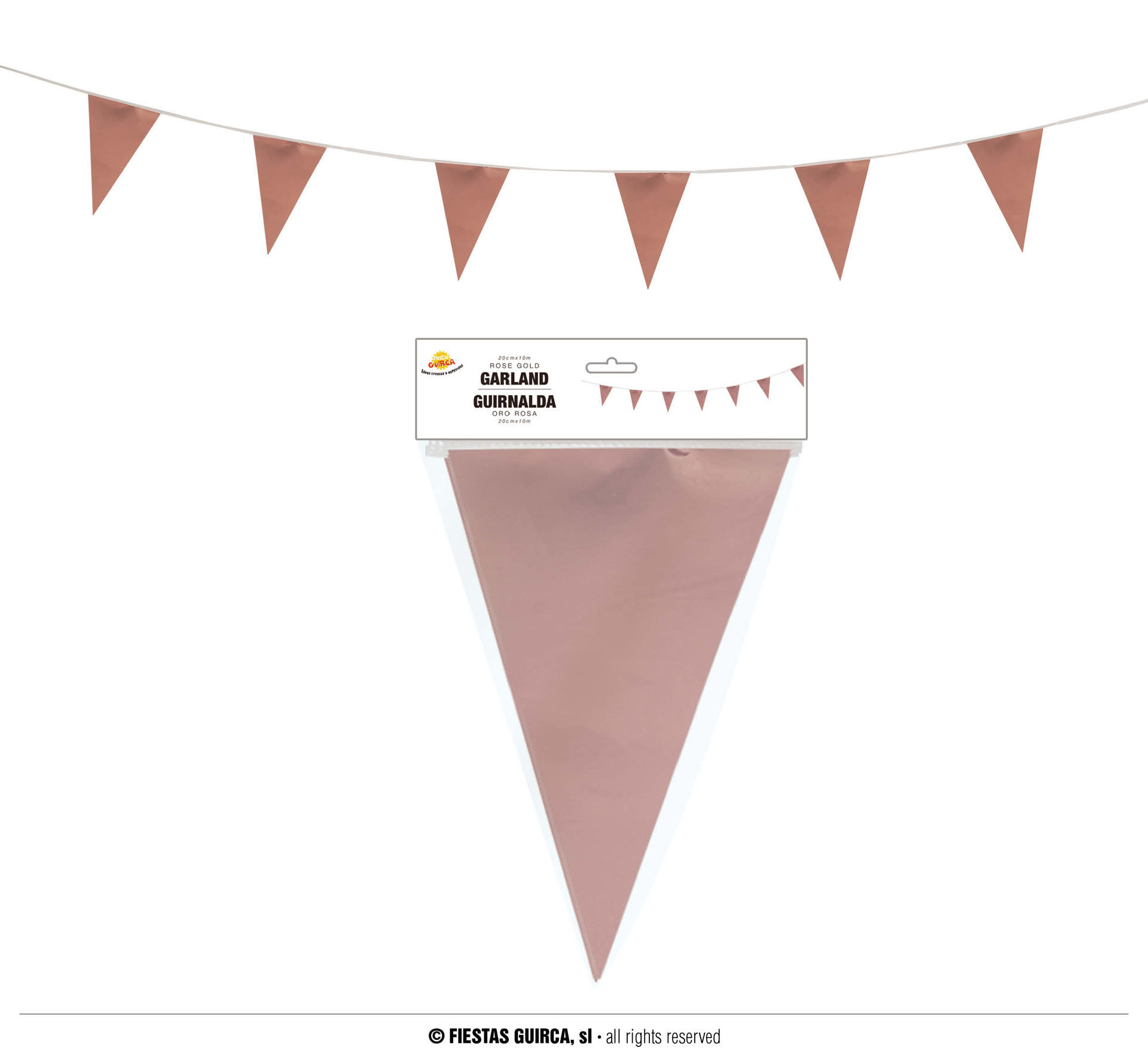 Bandierine Triangolari Di Carta Per Addio Al Nubilato, Rosa, 3,7 Metri, Partyrama