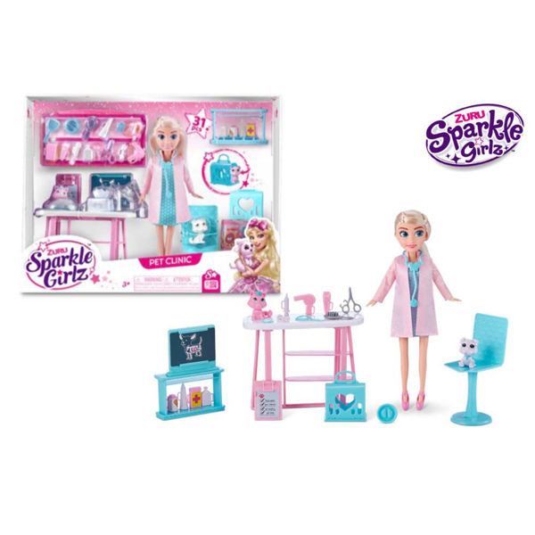 Sparkle Girlz Doll con Clinica Cuccioli