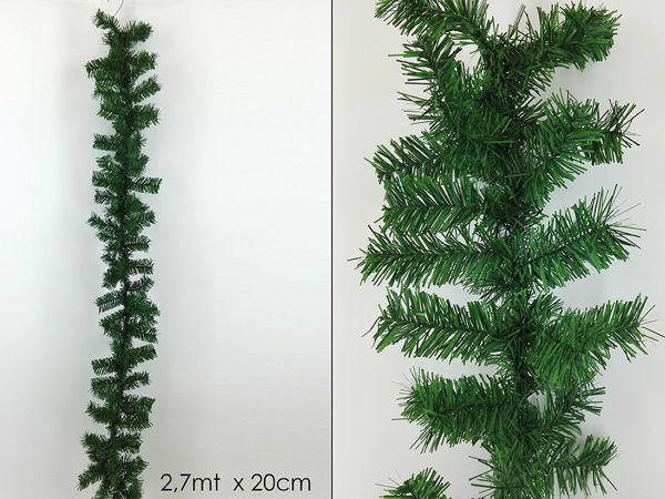 Ghirlanda natalizia verde 270 cm