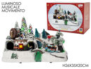 Paesaggio Natalizio con luci suoni e movimento