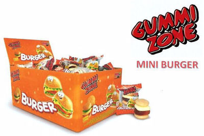 60 caramelle mini burgher gommose, confez. singolarmente