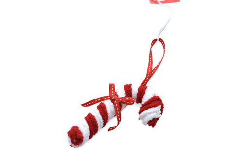 Decorazione Natalizia Candy Cane 10,5 cm Bianco e Rosso