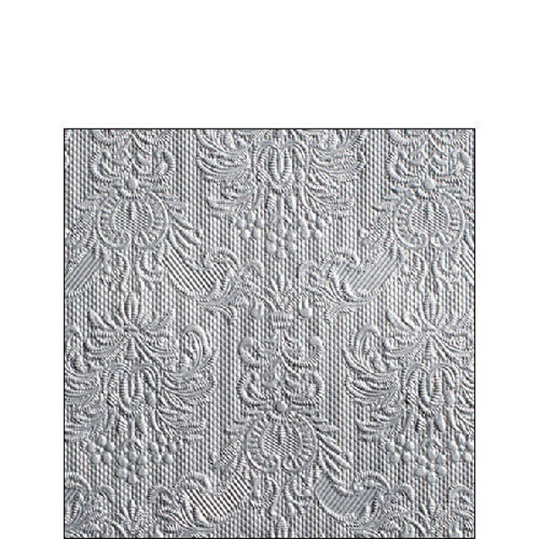 Tovaglioli 25x25 cm Elegance Silver 15 pezzi