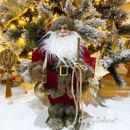 Babbo Natale Rosso e Oro 60 cm