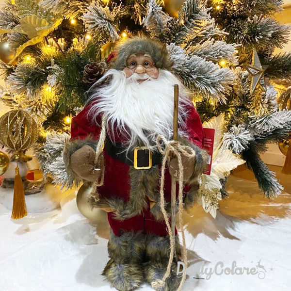 Babbo Natale Rosso e Oro 60 cm