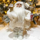 Babbo Natale Bianco e Panna 60 cm