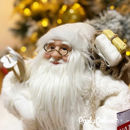 Babbo Natale Bianco e Panna 40 cm