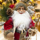 Babbo Natale Rosso Oro 40 cm