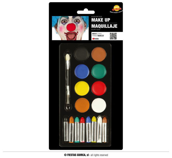 Trucchi con colori assortiti