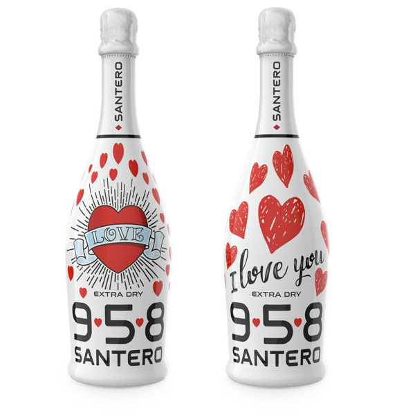 Partycolare- Santero Love Valentine's Spumante bianco Extra Dry 750 ml