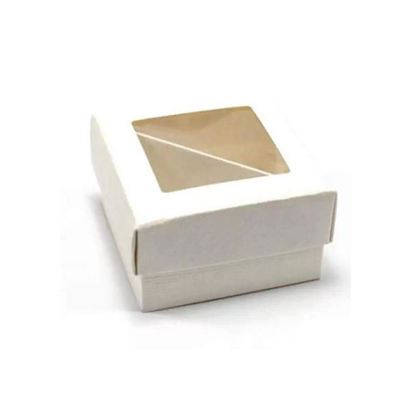 Scatola con divisorio per Bomboniere Bianca 7x7x4,5 cm 10 pezzi