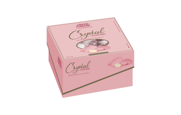 Confetti alla Mandorla CRYSTAL ALMOND Rosa Incartati 500 grammi