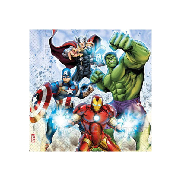 Tovaglioli 33x33 cm Avengers Infinity 20 pezzi