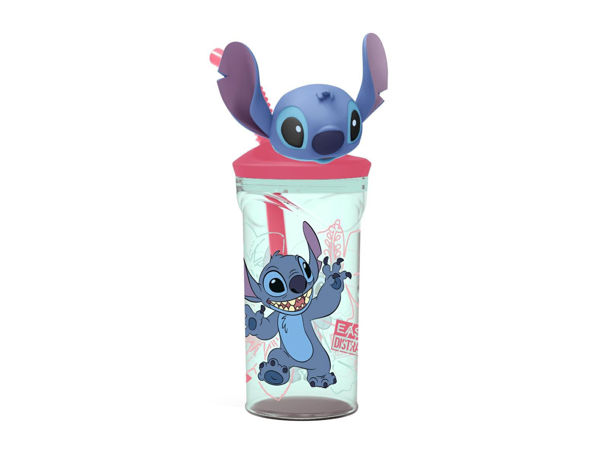 Lilo & Stitch Bicchiere con cannuccia 3D Tritan