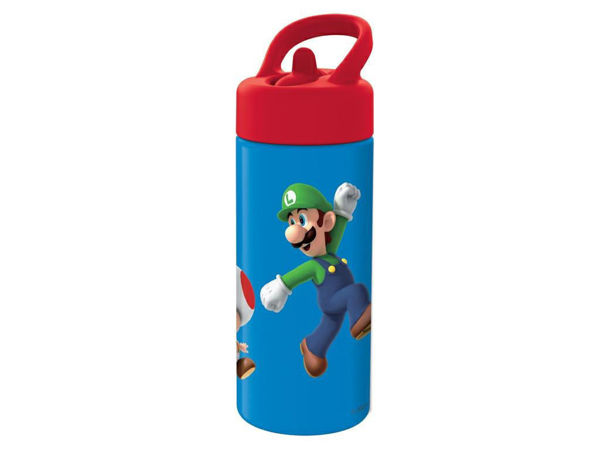 Borraccia con cannuccia 420 ml Super Mario