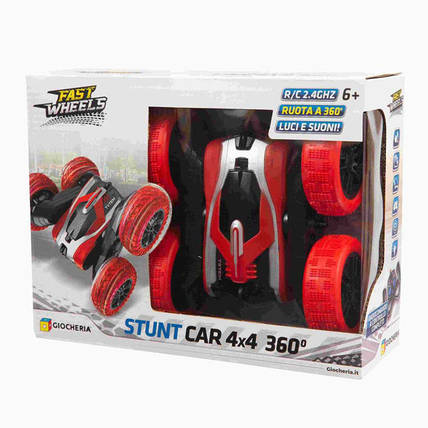 Stunt Rossa Cars 4X4 Ruote Snodate
