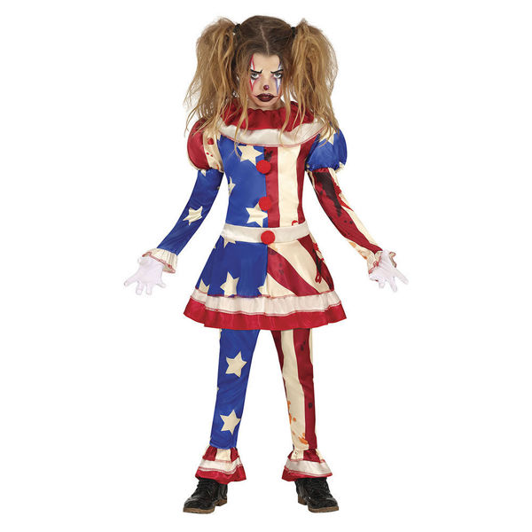 Costume Clown Patriota 10/12 anni