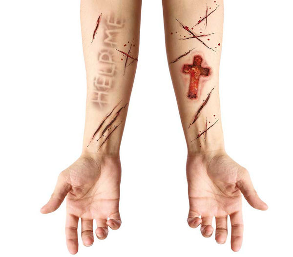 Tatuaggi Adesivi ferita posseduta