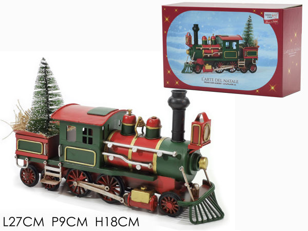 Immagine di Treno con Albero di Natale