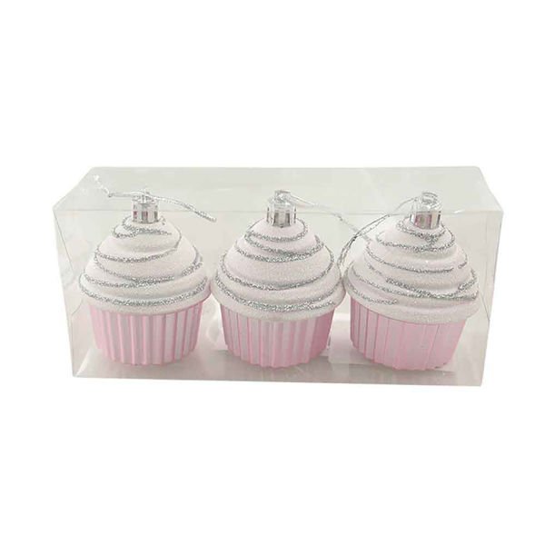 Immagine di Set 3 pezzi Cupcake Rosa