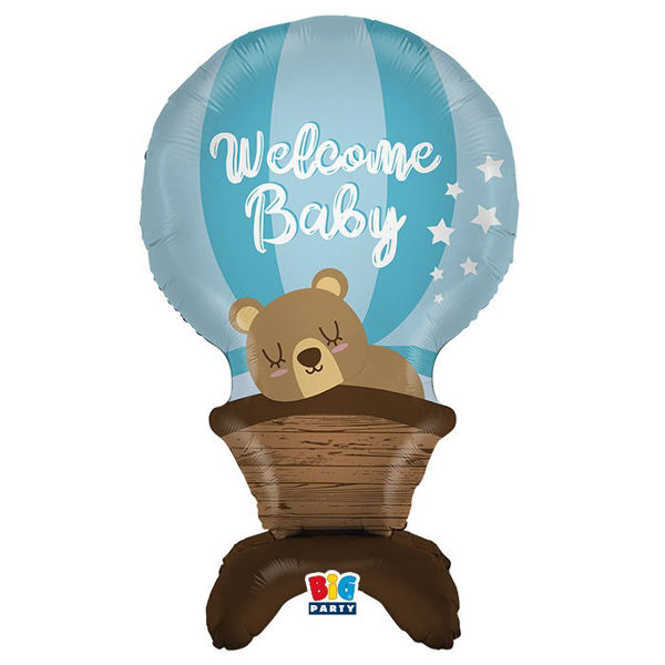 Immagine di Palloncino Stand Up 63x95 cm Welcome Baby Boy