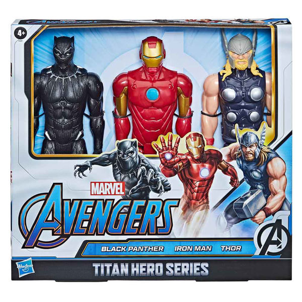 Immagine di Marvel Avengers Pack 3 Action Figures Titan Hero 30 cm