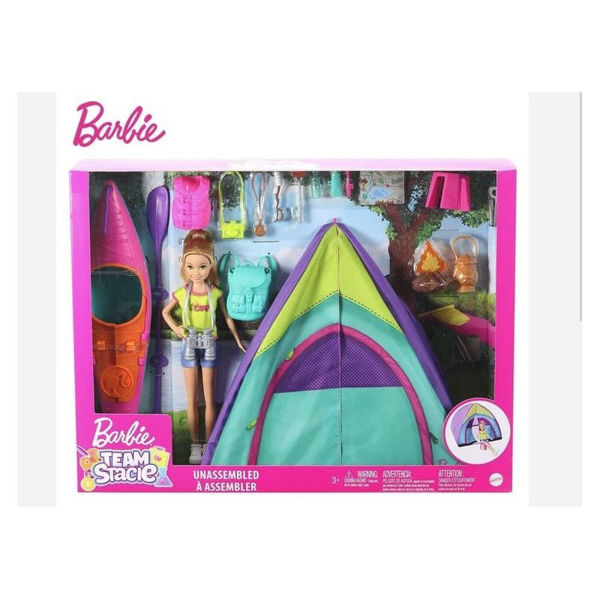 Immagine di Barbie team Stacie summer camp set