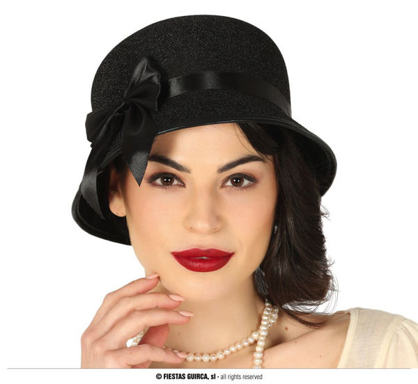 Immagine di Cappello Nero dama anni 20