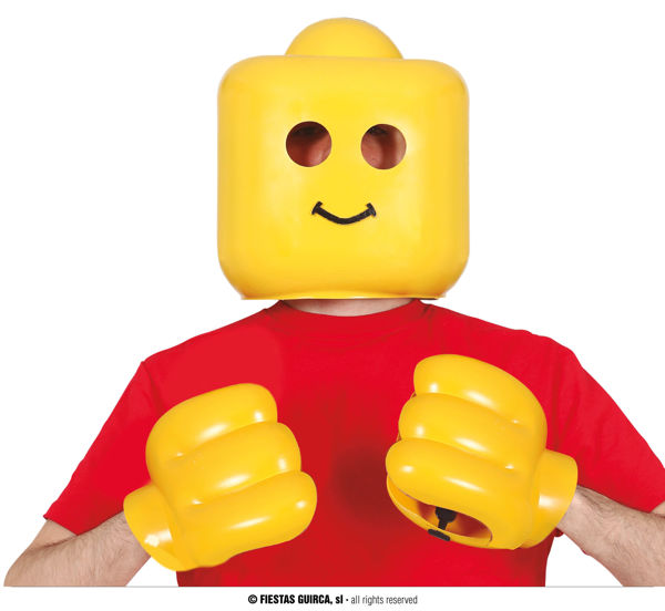 Immagine di Maschera e Mani Lego
