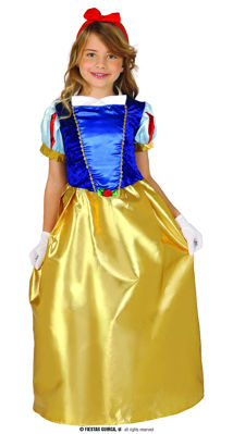 Partycolare- Costume Carnevale Bambina Principessa Elsa Frozen 3/4