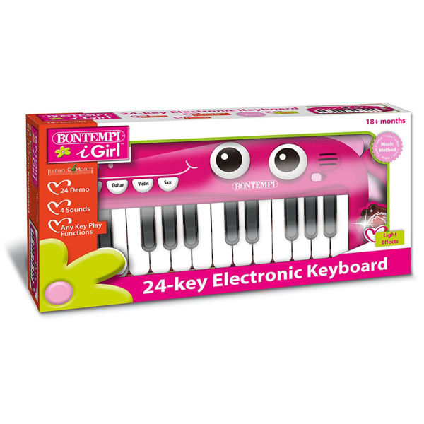 Immagine di Tastiera 24 tasti rosa