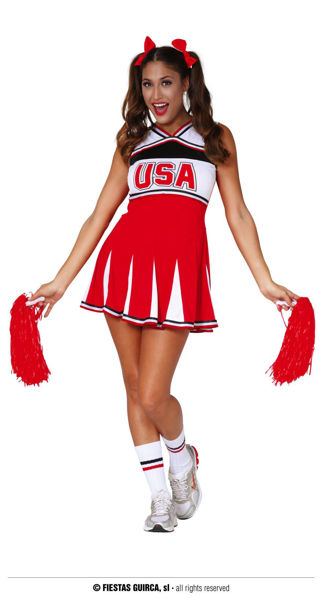 Costume Donna Cheerleader rossa