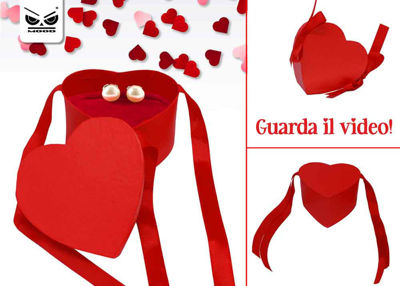 Partycolare- Scatola Regalo a forma di cuore 24,7x23x17 cm