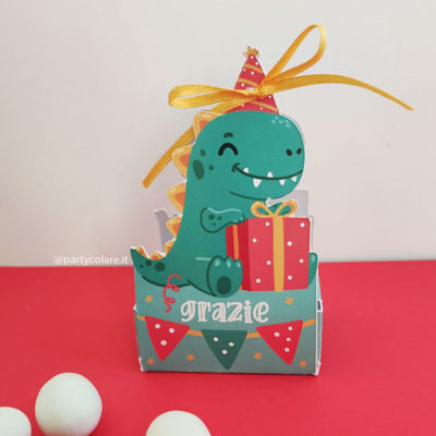 Partycolare- Piatti in carta 18 cm Dino Dig 8 pezzi