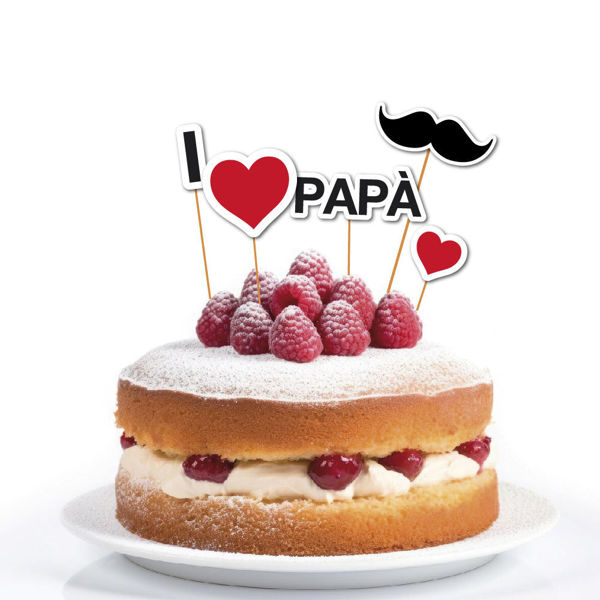 Cake Topper festa del papà baffo