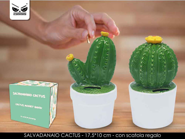 Immagine di Salvadanaio in ceramica Cactus