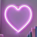 Luce al neon rosa a forma di cuore ginger ray