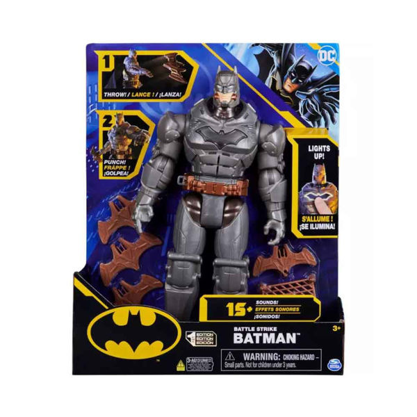DC Metal Force Batman Action Figure 30 Cm Con Mantello In Tessuto E 8 Punti Di Movimento - Regalo Per Bambini 4+