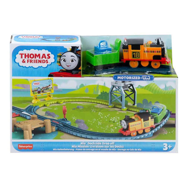 Playset Thomas & Friends con Nia motorizzata e percorso ferroviario