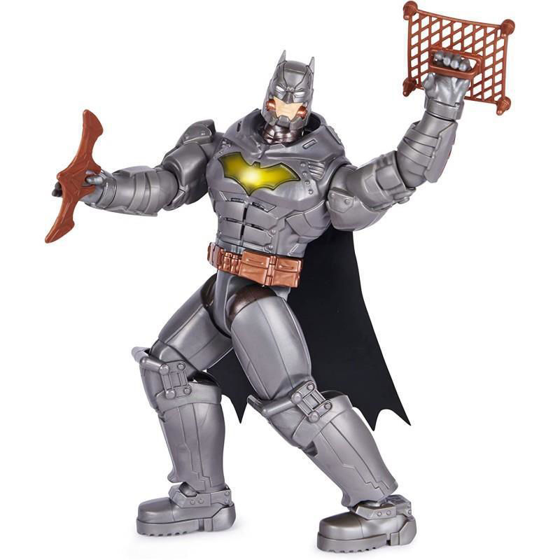DC Comics Battle Strike Batman 30,5 Cm – Action Figure Con 5 Accessori E 20+ Suoni, Giocattolo Per Bambini 3+