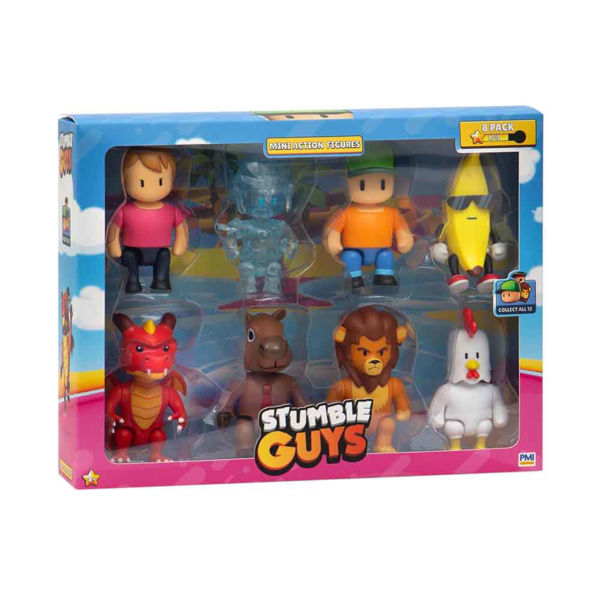 Mini Action Figure Stumble Guys 8 pezzi