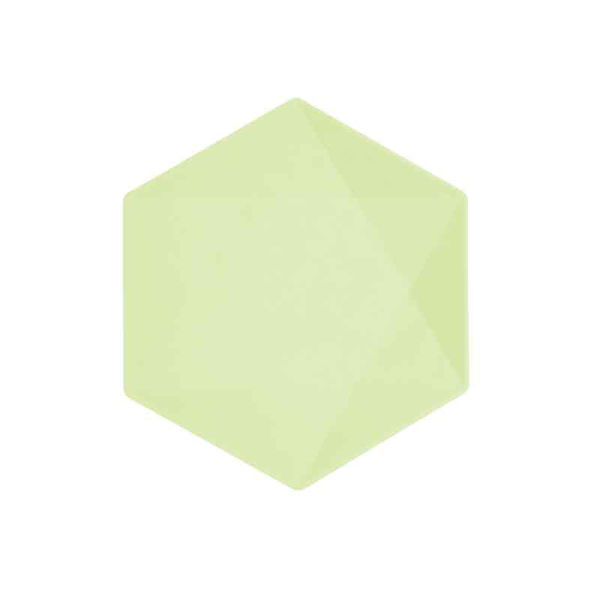 Piatti 26,1x22,6 cm Vert Esagonali Verde 6 pezzi