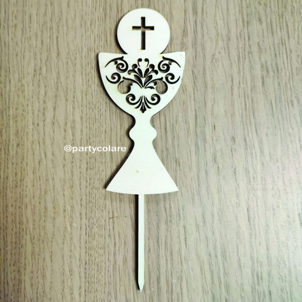 Cake topper Calice Prima Comunione