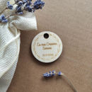 tag legno cresima personalizzato nome data 4 5 cm