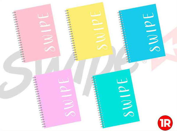 Maxi Quaderno Spirale Swipe Pastello 1 Rigo 80 fogli