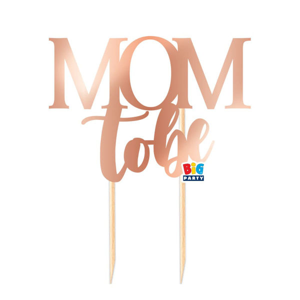 Immagine di Cake Topper Italic Mom To Be