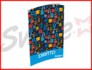 Swipe Maxi Quaderno Diritto 1 rigo copertina con simboli giuridici e bilancia