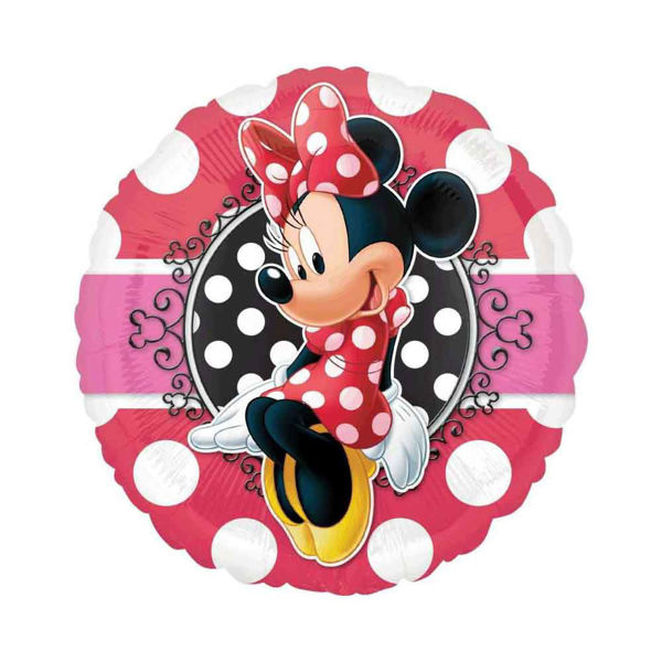 Palloncino Mylar Tondo Minnie 45 cm