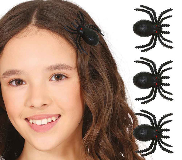 Set 3 ragni con fermagli per capelli